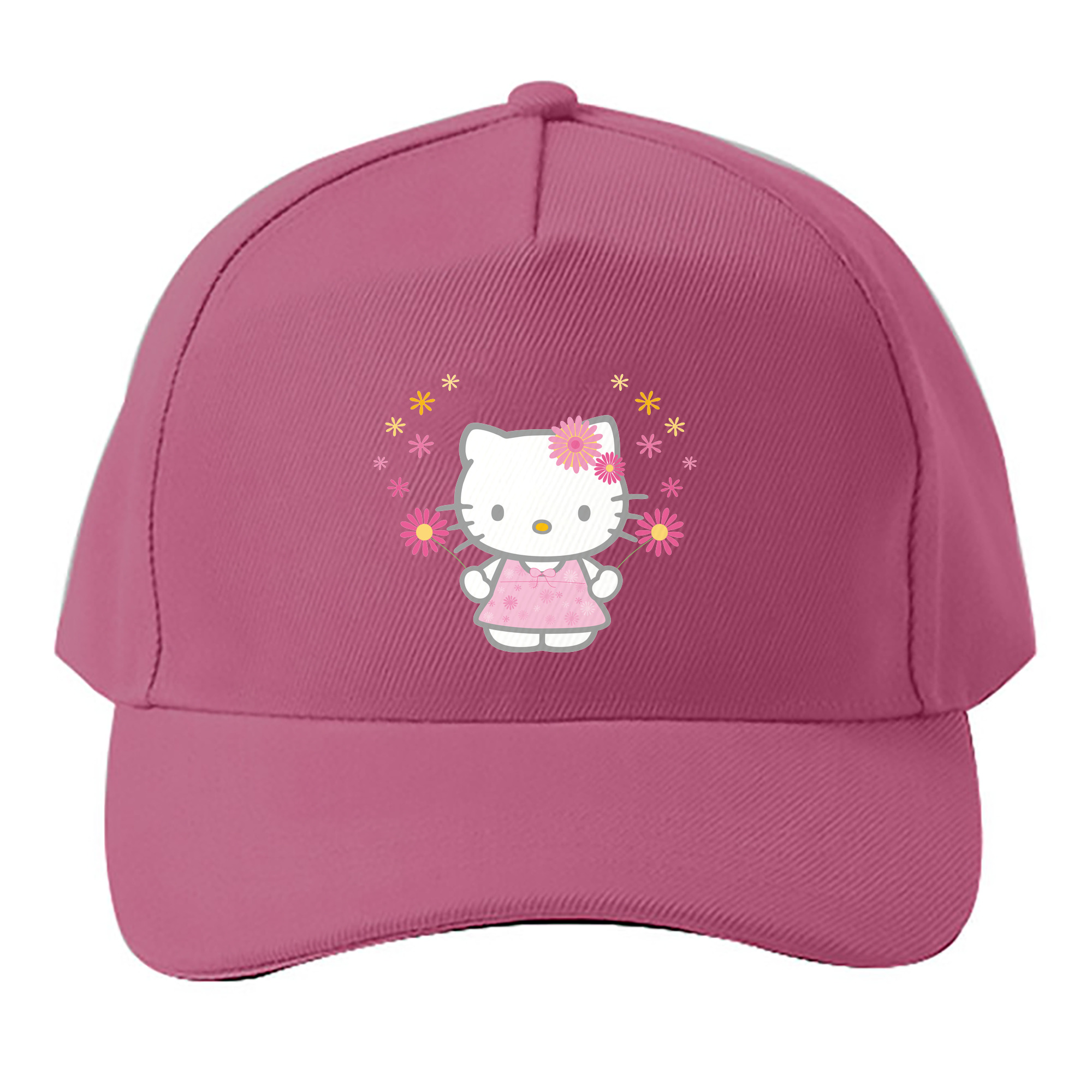 （画像用） Hello Kitty ハローキティ ベースボールキャップ 綿100％ 男女兼用 帽子 スポーツ
